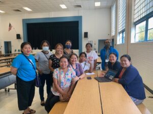 Burmese parents at Curriculum Night