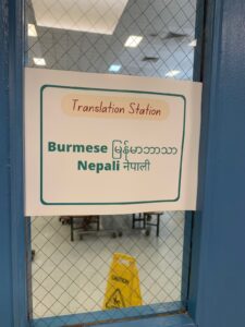 Check class dojo for information on translators at events!